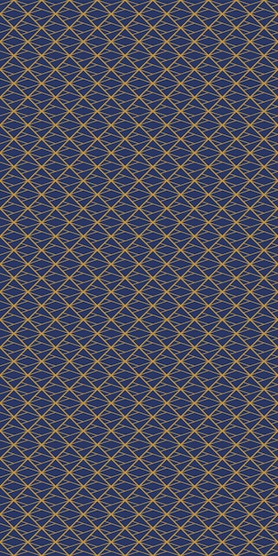 Patrón geométrico azul y dorado