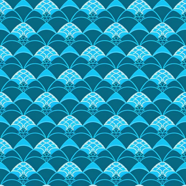 patrón geométrico azul con un fondo azul