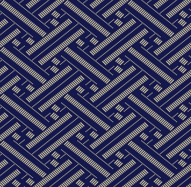 Patrón geométrico azul y gris