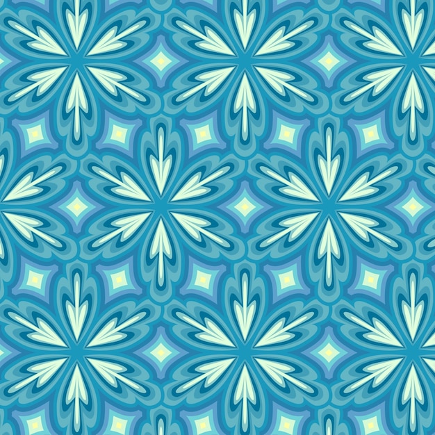 Patrón geométrico azul groovy