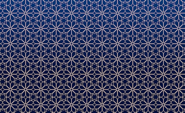 Patrón geométrico azul