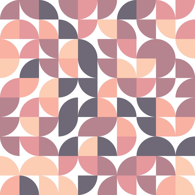 Patrón geométrico de Bauhuas Vector colorido Fondo geométrica Patrón geométrica sin costuras Moderno