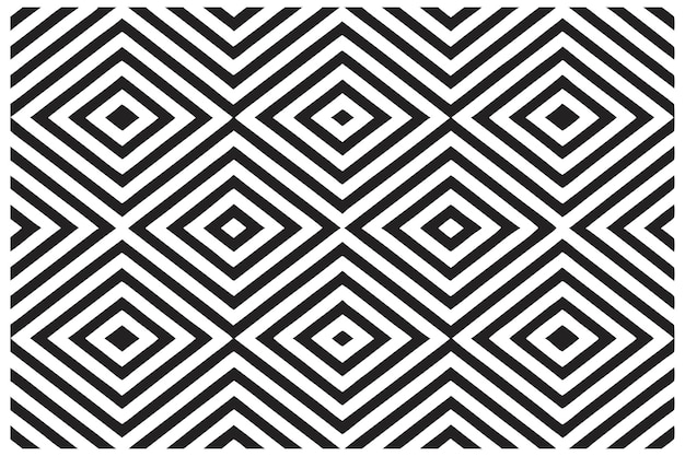 Patrón geométrico en blanco y negro con formas abstractas entrelazadas