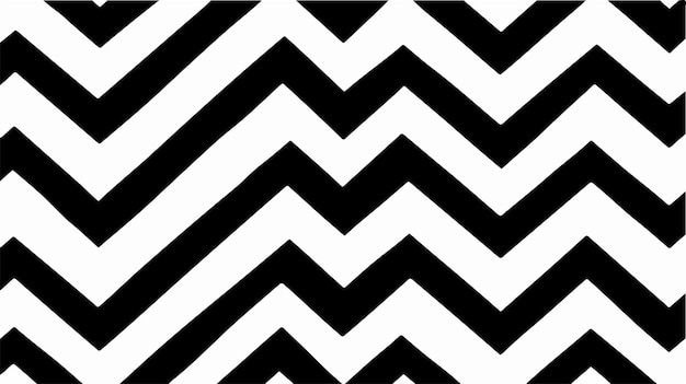 un patrón geométrico en blanco y negro con un patrón en zigzag blanco