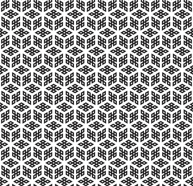 Patrón geométrico blanco negro transparente