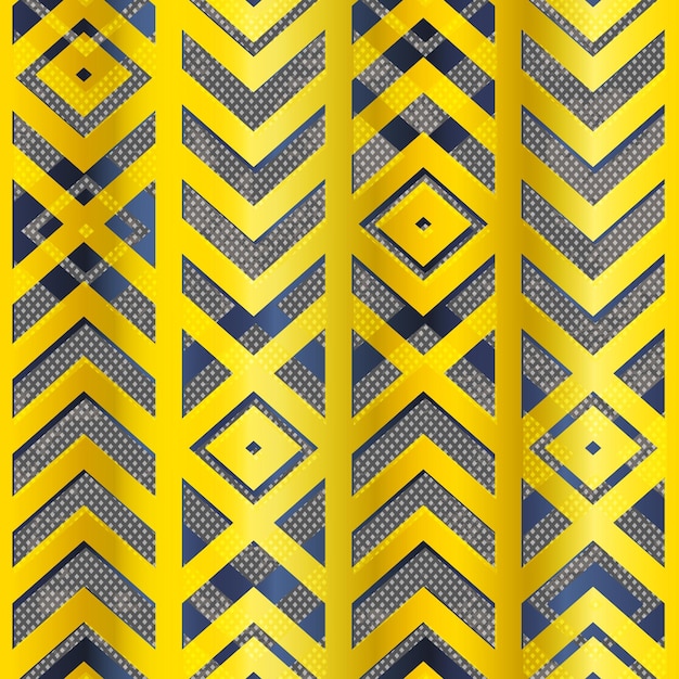 Patrón geométrico de color dorado