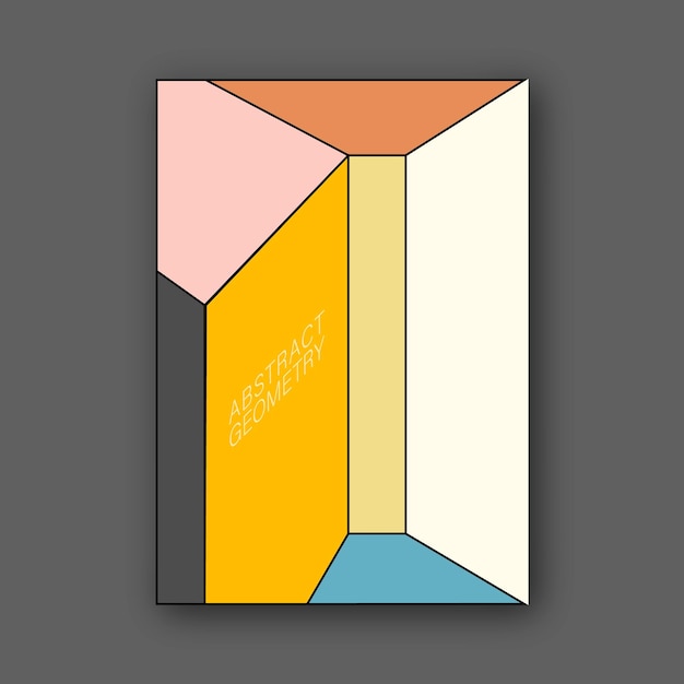 Patrón geométrico colorido Fondo de formas geométricas Una plantilla de cartel moderna cubre volantes una idea para diseño de interiores o impresión