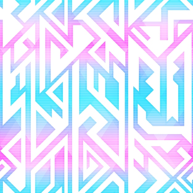 Patrón geométrico sin costura rosa eps 10 archivo vectorial