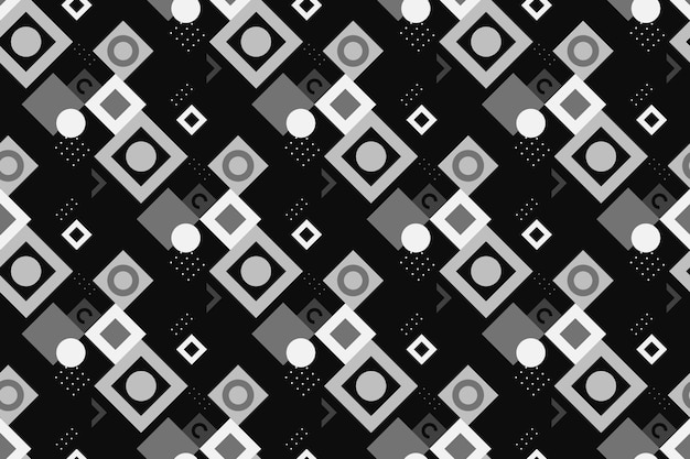 patrón geométrico sin costuras con color blanco y negro
