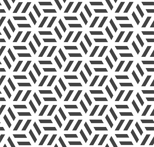 Patrón geométrico sin costuras de color gris oscuro