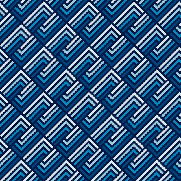 patrón geométrico sin costuras colores azules