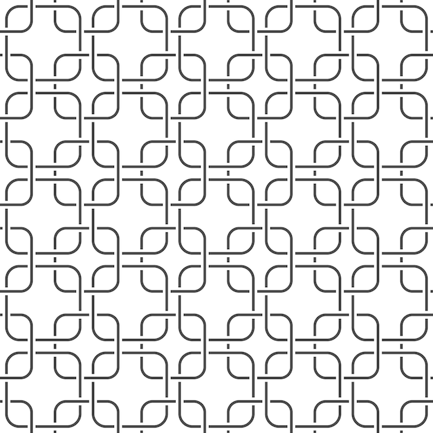 Patrón geométrico sin costuras de cuadrados que se cruzan para texturas textiles y fondos simples