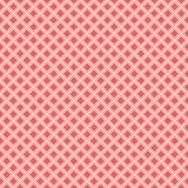 Patrón geométrico sin costuras de cuadrados en rosa y rojo para pancartas textiles de textura y fondos simples