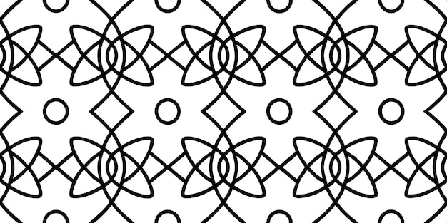 Patrón geométrico sin costuras diseño abstracto en blanco y negro
