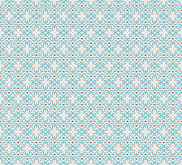 Patrón geométrico sin costuras con estrellas y puntos coloridos fondo ornamental alegre para la tela