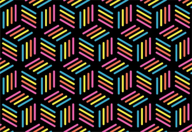 Patrón geométrico sin costuras. Fondo colorido vectorial.