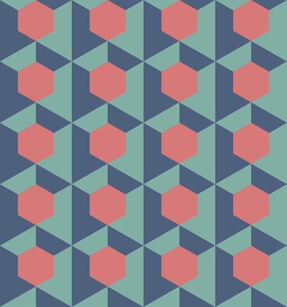 Patrón geométrico sin costuras Fondo geométrica abstracta Ilustración vectorial