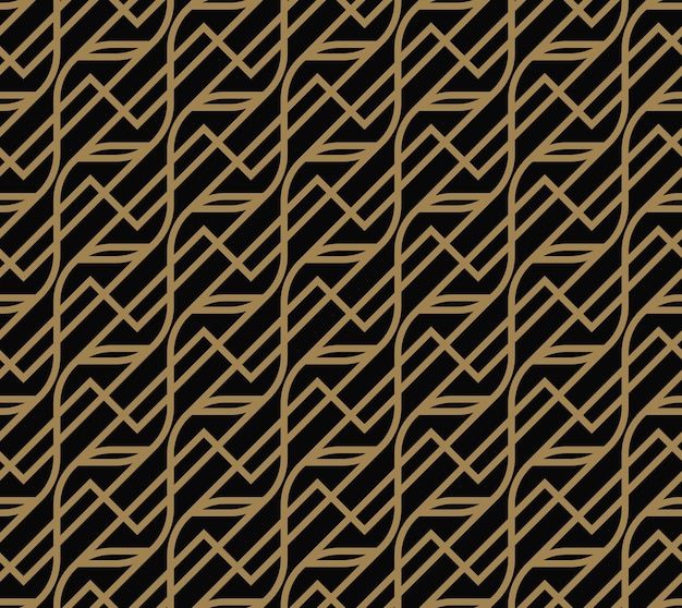 Patrón geométrico sin costuras por línea de rayas Fondo de vector transparente Textura negra