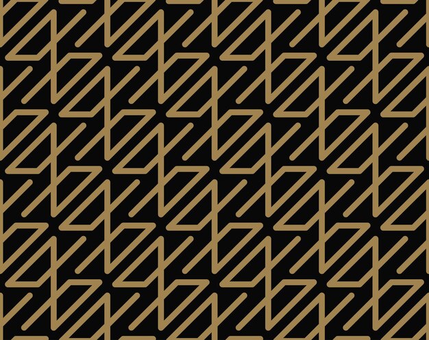 Patrón geométrico sin costuras por línea de rayas Fondo de vector transparente Textura negra