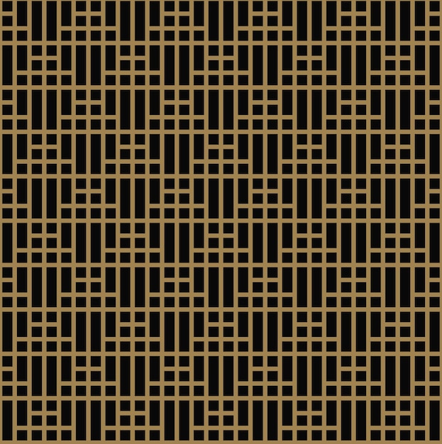 Patrón geométrico sin costuras por línea de rayas Fondo de vector transparente Textura negra