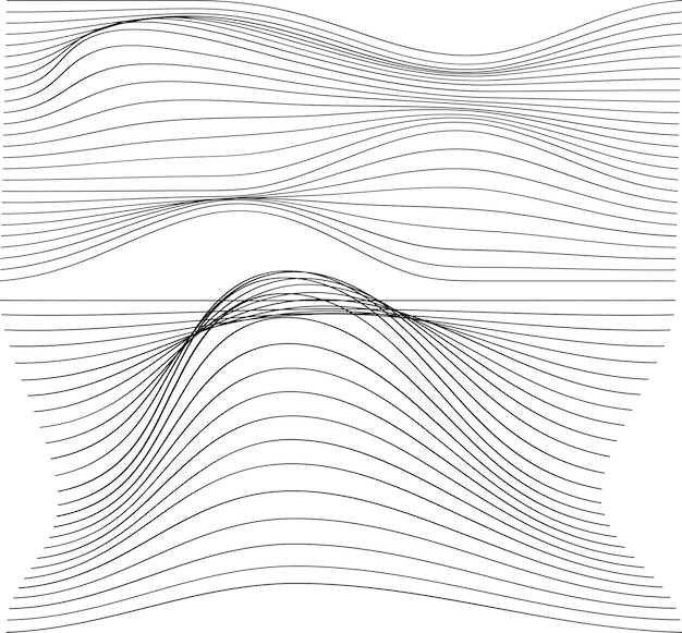 Patrón geométrico sin costuras con líneas modernas y arte abstracto de inspiración retro