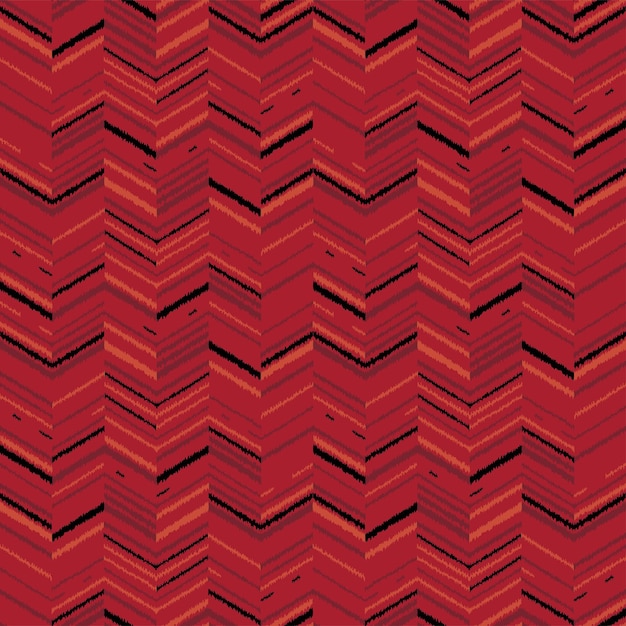 Patrón geométrico sin costuras sobre fondo rojo
