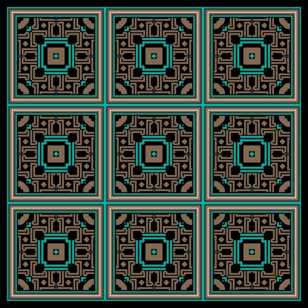 Patrón geométrico sin costuras vector sin costuras Abstracto Patrones simétricos azulejos geométricos Diseño