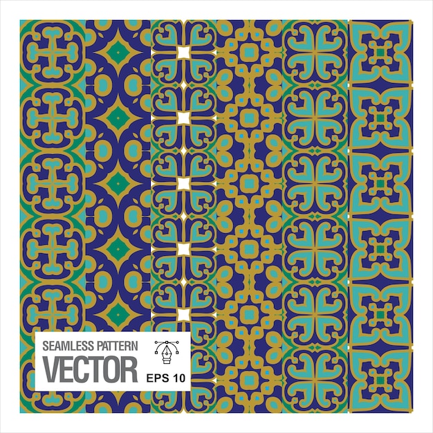 Patrón geométrico sin costuras vector sin costuras Abstracto Patrones simétricos azulejos geométricos Diseño