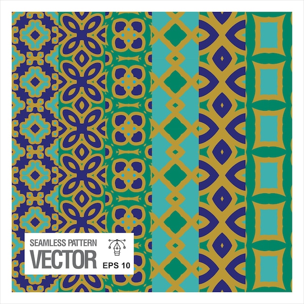 Patrón geométrico sin costuras vector sin costuras Abstracto Patrones simétricos azulejos geométricos Diseño