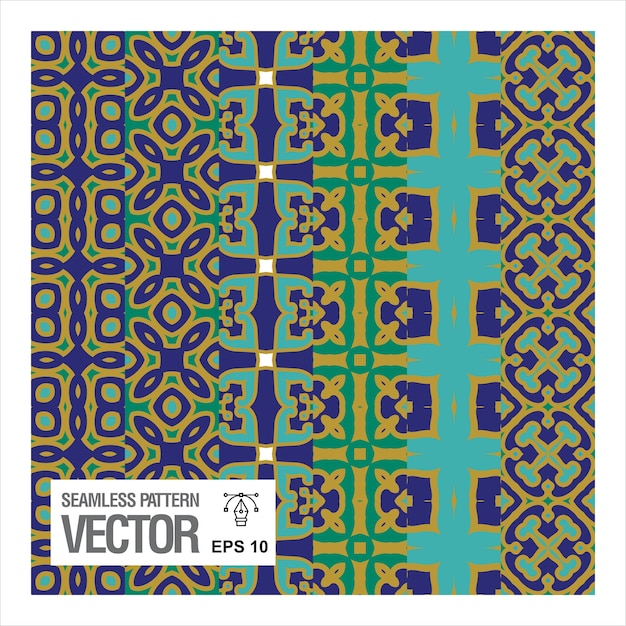 Patrón geométrico sin costuras vector sin costuras Abstracto Patrones simétricos azulejos geométricos Diseño