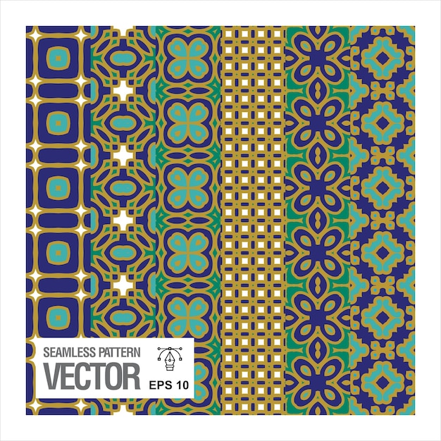 Patrón geométrico sin costuras vector sin costuras Abstracto Patrones simétricos azulejos geométricos Diseño
