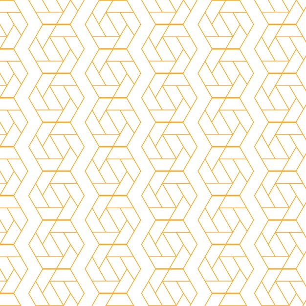 Patrón geométrico sin costuras vectorial Patrón lineal dorado Papeles de pared para su diseño
