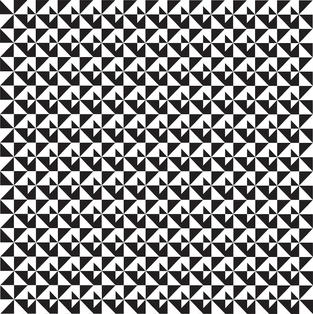 Patrón geométrico creativo de diseño en blanco y negro de vector libre