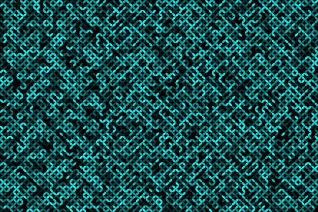 Patrón geométrico digital de color cian fondo abstracto