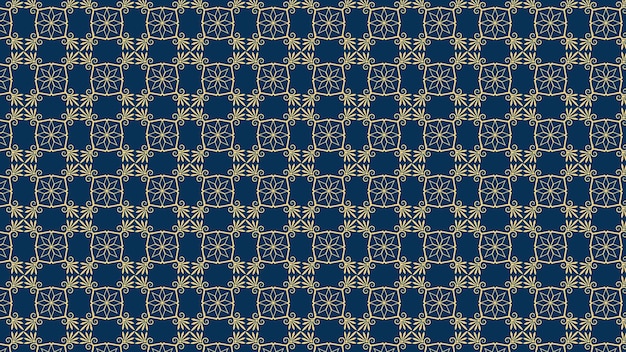 patrón geométrico con diseño de patrón de flores vector premium
