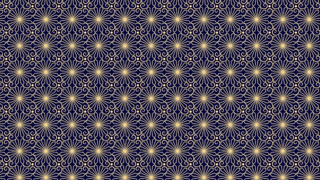 patrón geométrico con diseño de patrón de flores vector premium