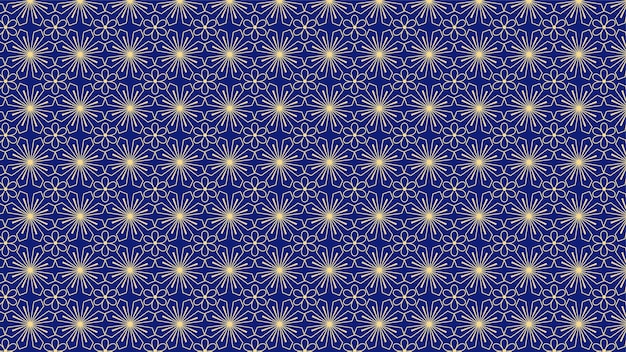 patrón geométrico con diseño de patrón de flores vector premium
