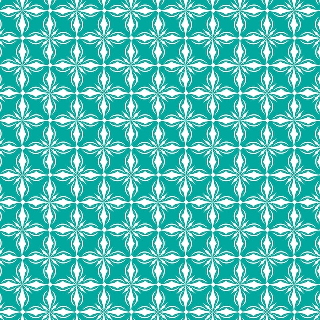 patrón geométrico con diseño de patrón de flores vector premium