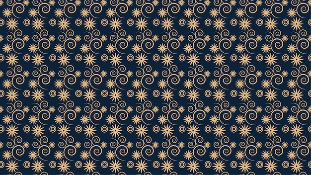 patrón geométrico con diseño de patrón de flores vector premium