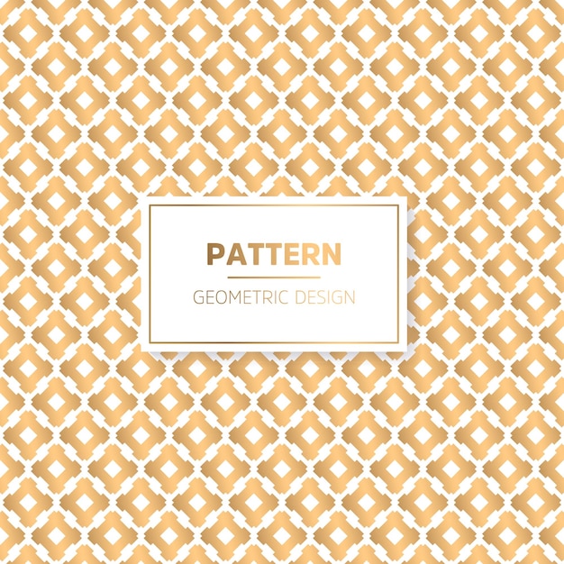 Patrón geométrico con estilo de lujo de color dorado Diseño de patrones textiles
