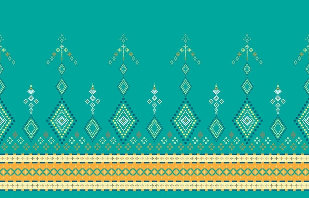 Patrón geométrico étnico oriental Diseño tradicional para ropa, tela, libro y plano