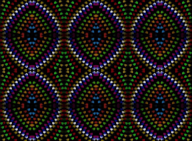 Patrón geométrico étnico oriental ikat diseño tradicional