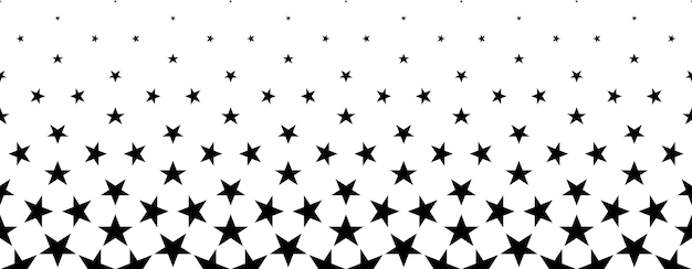 Patrón geométrico de figuras negras sobre fondo blanco Perfecta en una dirección Método de escala