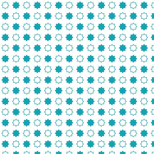 Patrón geométrico de flores azul