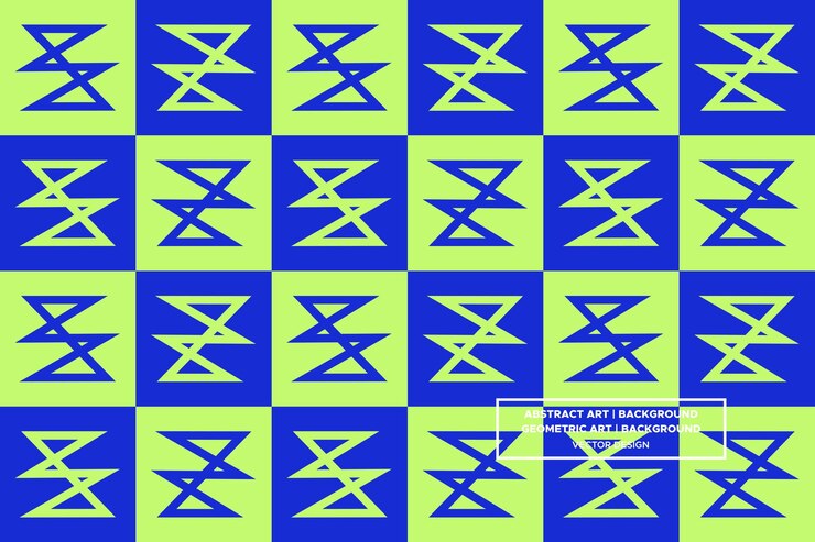 Patrón geométrico Fondo geométrica Abstracto Fondo elementos de diseño de la página web Zig Zag Verde