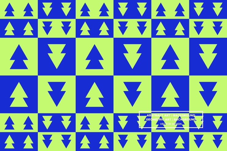 Patrón geométrico Fondo geométrica Resumen Fondo elementos de diseño de la página web Flechas verdes