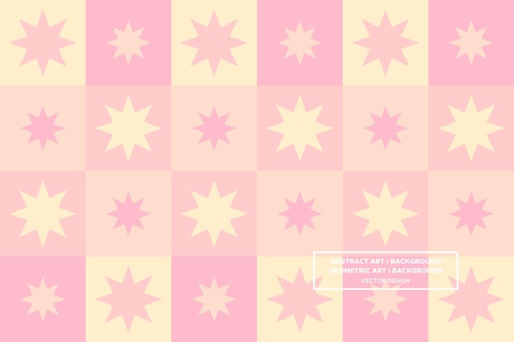 Patrón geométrico Fondo geométrica Resumen Fondo elementos de diseño del sitio web Estrellas rosa