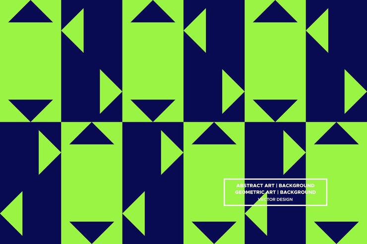 Patrón geométrico Fondo geométrica Resumen Fondo elementos de diseño del sitio web Triángulos verde
