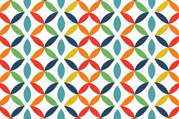 Patrón geométrico con fondo naranja y líneas blancas