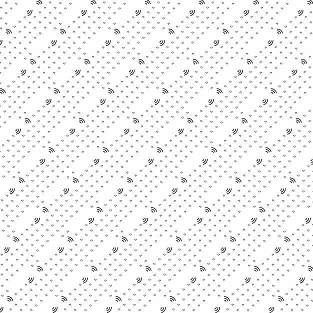 Patrón geométrico Fondo vectorial sin costuras Ornamento blanco y negro Ornamento para tela
